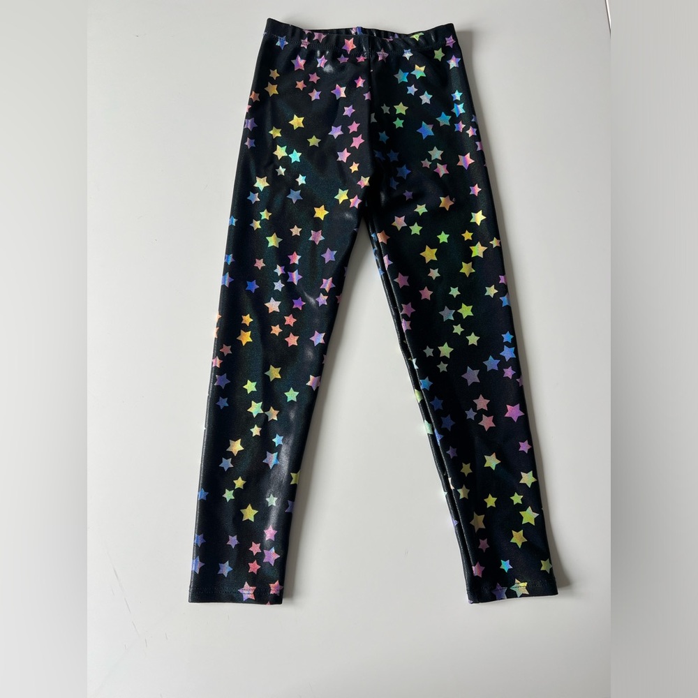 Social Butterfly-Kids Starry Black Leggings
